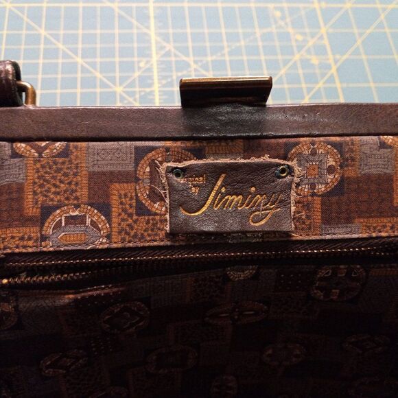 Vintage Jiminy Original Wristlet Single Strap Gold tone metal Cottagecore Chic - Picture 2 of 12